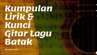kunci gitar lagu batak
